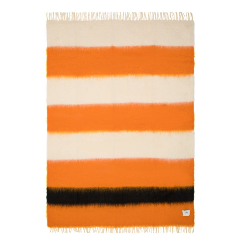 Striped Wool Throw Blanket
