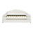 Upholstered Full Size Daybed With Shall Shaped , White - Soft Fabric, Frame, Versatile Living Room Furniture Velvet Covering And Trundle In Elegant Multipurpose Area-448548161