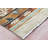 Hand-Knotted Beige & Brown Wool Area Rug – Southwestern Tribal Geometric Design with Blue Accents