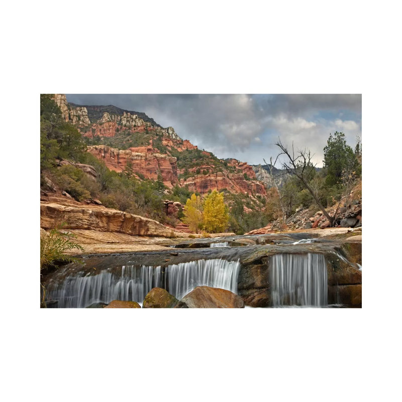 Oak Creek In Slide Rock State Park Near Sedona, Arizona I by Tim Fitzharris - Wrapped Canvas Print