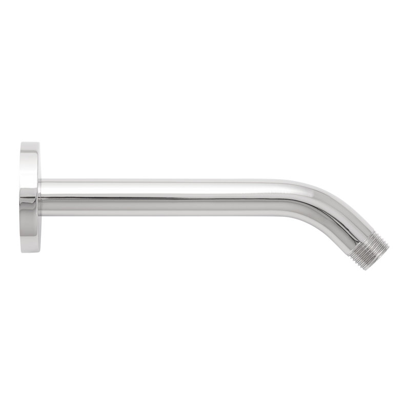Signature Hardware 449717 8" Contemporary Shower Arm And Flange - Brushed Nickel, Chrome