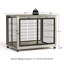 Grande cage pour chien de style meuble, table de bout pour chenil avec trois portes-1539771050-1539771051