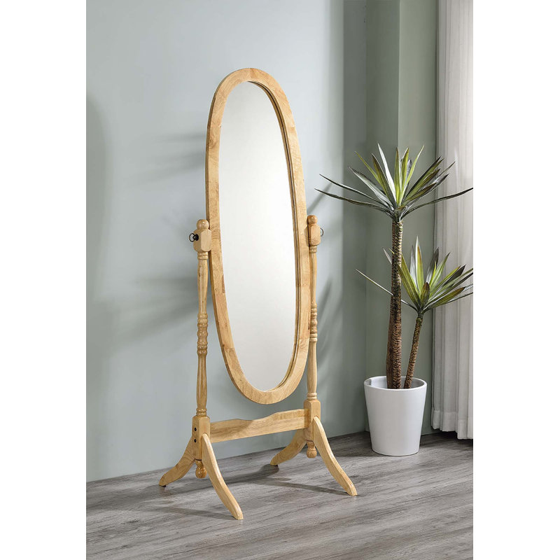Miroir sur pied 59,25 po, Naturel