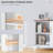 32"W Metal Storage Cabinet W/Doors - Adjustable Shelf, Coffee Bar Sideboard For Kitchen Entryway-1330260968