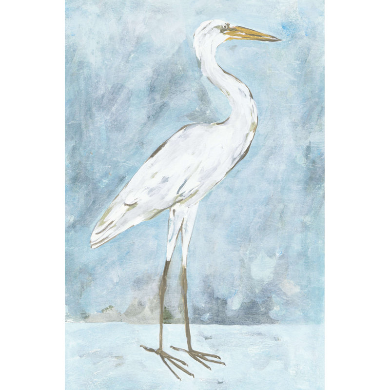 Aigrette enneigée II, H 18 po x l 12 po x P 1,25 po