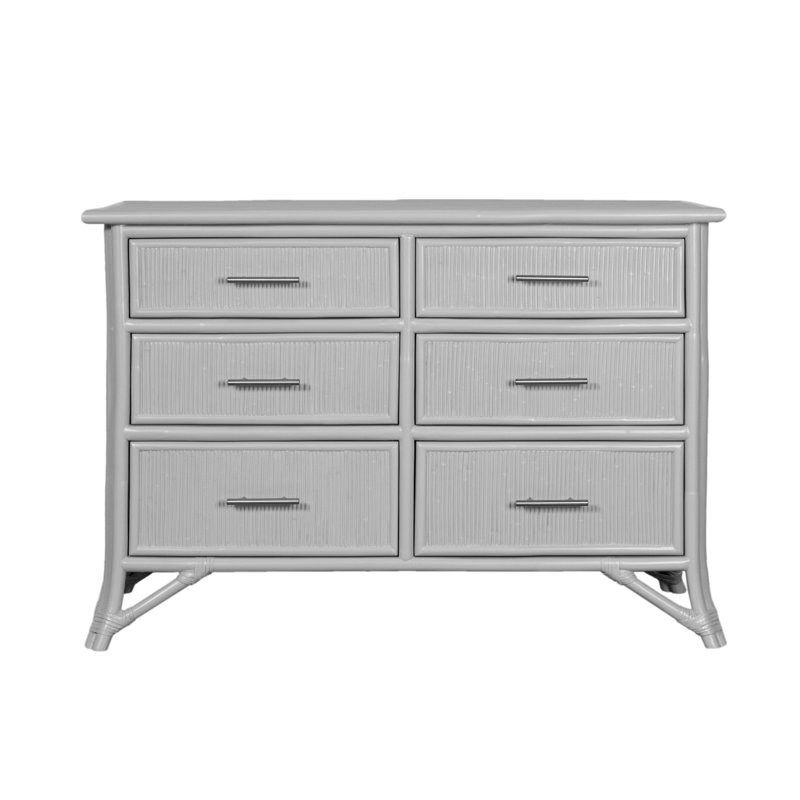 Bermuda 48'' W 6 - Drawer Dresser, Light Gray