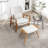 Kornelijus Upholstered Accent Chair with Ottoman-1359771424