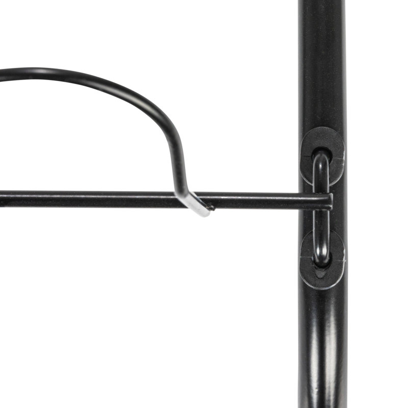 9 Pair Shoe Rack, Black