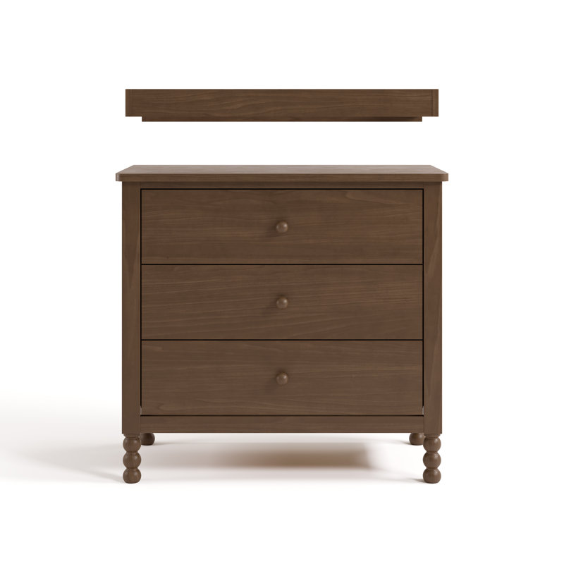 Rio 3 Drawer Chest With Changing Topper, Hazelnut