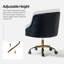 Chaise de travail en velours Doreen-1230664782