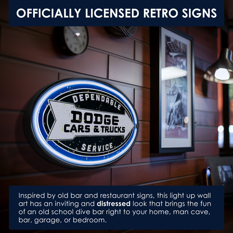 Dodge 9.5'' Transportation Themed Marquee Sign