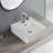 16.5" Square Countertop Ceramic Sink with Overflow