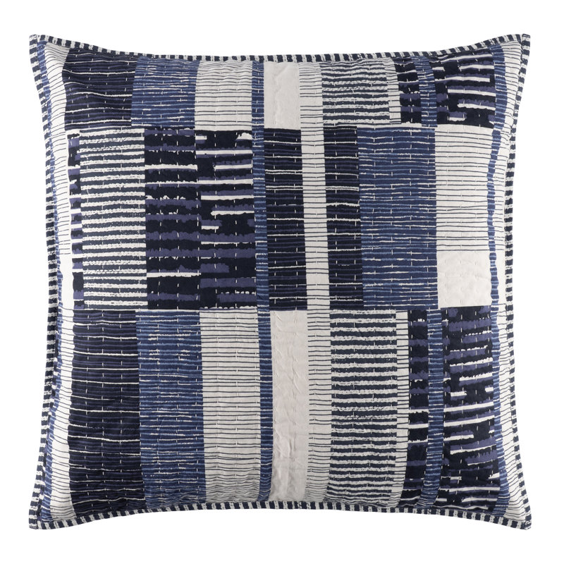 Fripp Blue Resist Coverlet Sham, Euro Sham