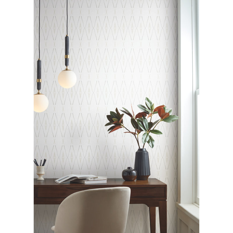 Artifact Silhouettes Geometric Wallpaper Double Roll, Natural