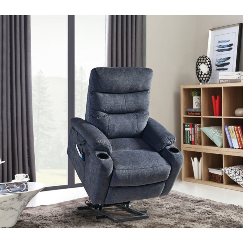 Firminia Electric Power Lift Recliner Chair Sofa with Massage and Heat, 3 Positions Recliner with 2 Side Pockets, Cup Holders and USB Ports