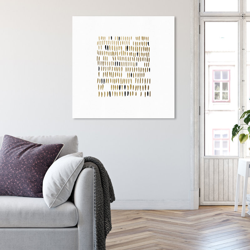 Dents - Reproduction d'art graphique sur toile, H 30 po x l 30 po x P 2 po, Toile tendue