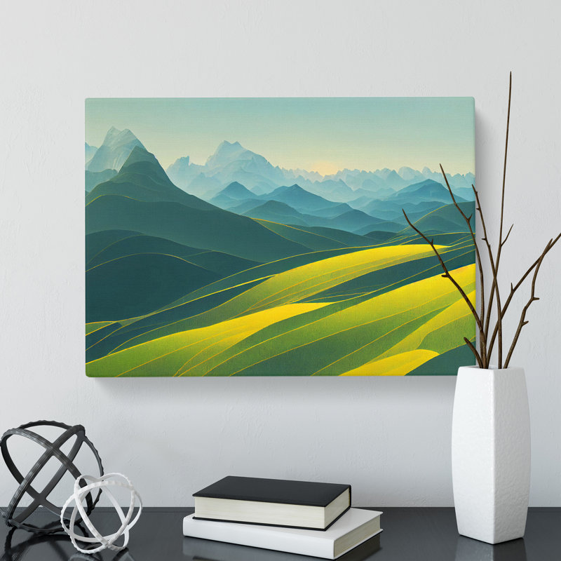Incredible Mountain Landscape - Wrapped Canvas, 35cm H x 50cm W