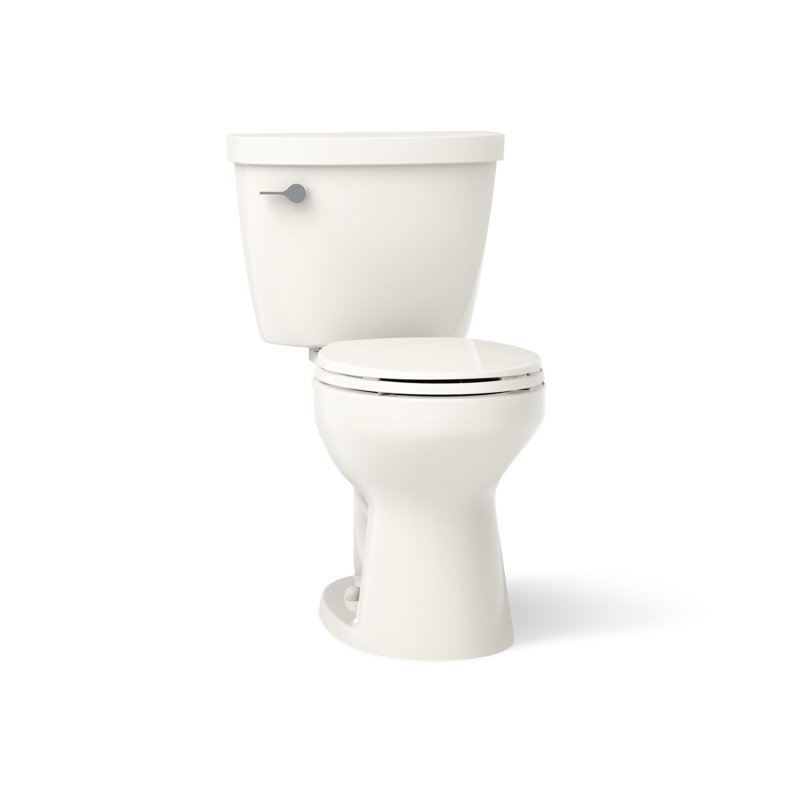 Cimarron® Two-Piece Round-Front Toilet, 1.6 GPF, Biscuit