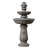 Webbe 2-Tier Outdoor Birdbath Freestanding Water Fountain with Adjustable Pump, Stone-Look Finish & Weather-Resistant Polyresin-741676649