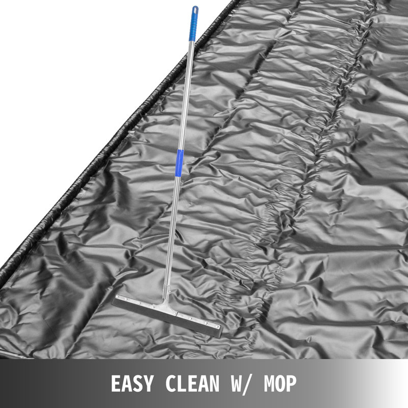 VEVOR 92.5'' W x 193'' L Garage Flooring in Black