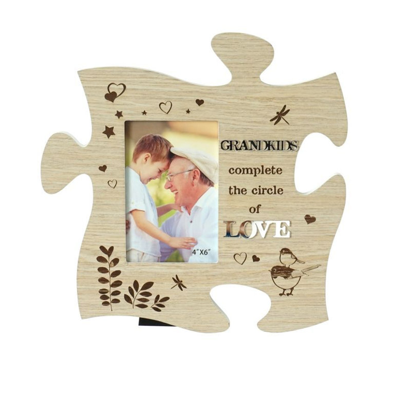 Cadre photo en placage de bois