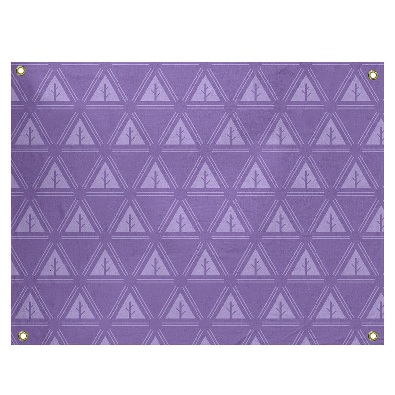 Tapisserie Barbra, H 50 po x l 59 po, Mauve / blanc cassé