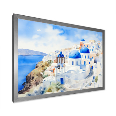 Grèce, Santorin, paysage IV - Grèce, art mural