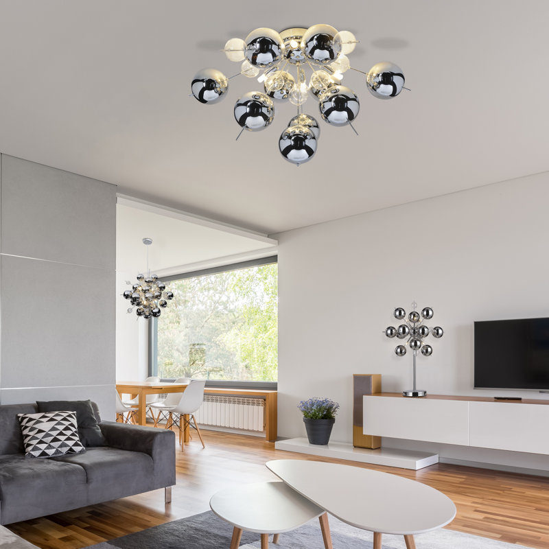 Marquise 10-Light Chandelier, Chrome