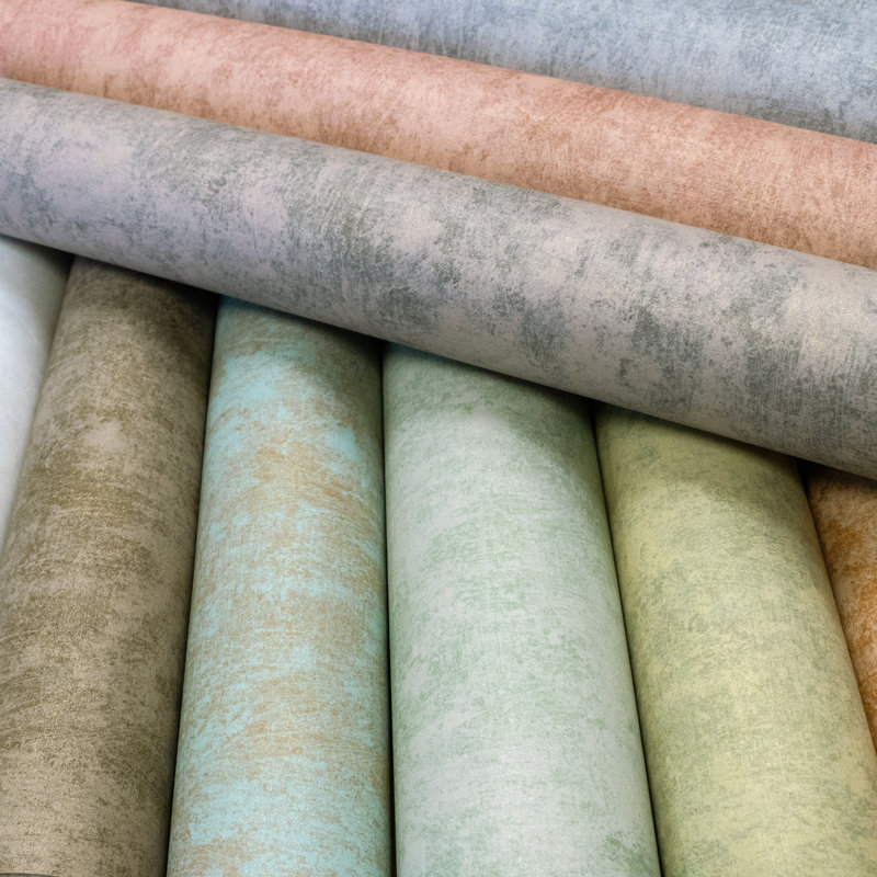 Thaler Shimmery Plain Texture 10.05m x 53cm Wallpaper Roll, Yellow