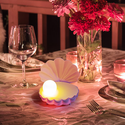 Sweet Dream Pearl Mussel  Small Night Lights Glowing Children's DIY Toys Hand-made Atmosphere Lamp