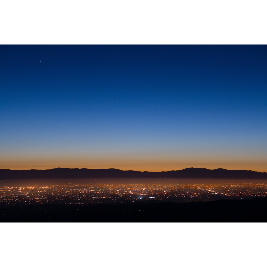 Silicon Valley Sonnenaufgang von PhotoTil - Kunstdrucke auf Leinwand ohne Rahmen