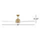 Carly 60'' Ceiling Fan with LED Light Kit