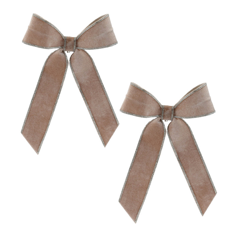 Noeud, H 2,5 po x l 13 po x P 9,5 po, Beige; gris