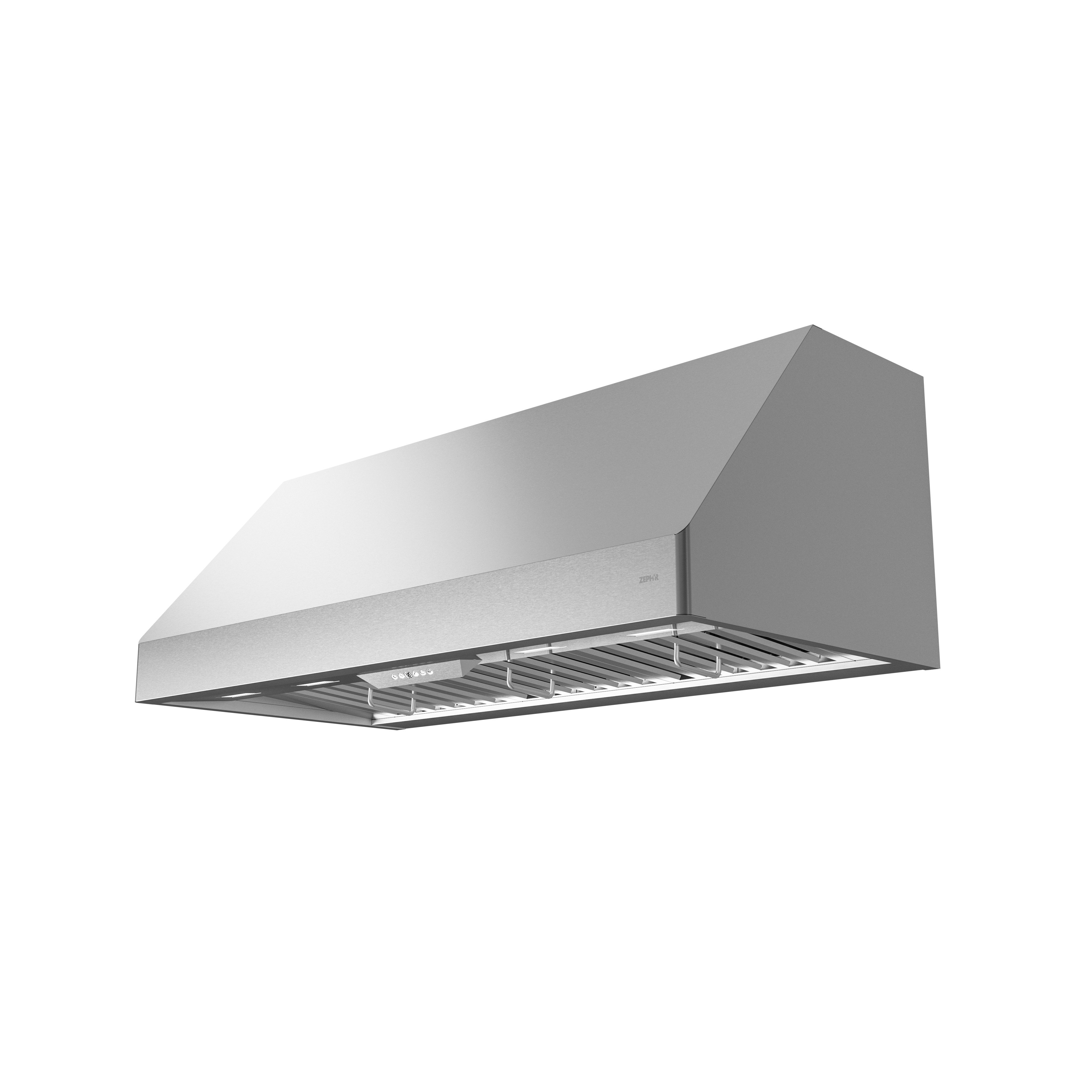 Zephyr Tempest II 48" 650 CFM Wall Mount Range Hood with LED Light in