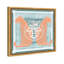 Casablanca to Paris Peach Print Glam Jungle by Oliver Gal, Black Frame, 12 x 12-1079040898-1079041019