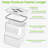 5 Size Berry Containers for Fridge Keep Fresh with Colanders and Vent Handle Lids