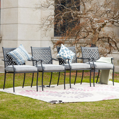 Rusi Patio Dining Armchair with Cushion