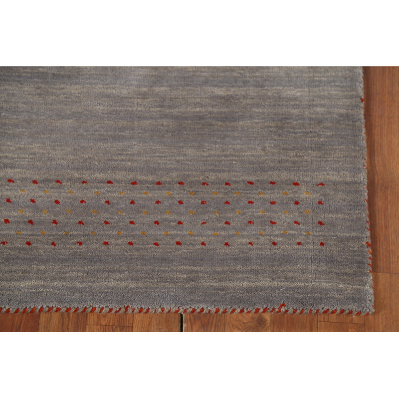 Gray Gabbeh Oriental Runner Rug 3x10