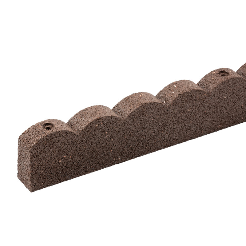SCALLOP-BORDERS Rubber Landscape & Nature Faux Rock, Brown