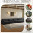 Maelina 5 - Piece Upholstered Gray Corduroy Modular Sectional Sofa with Pillow Back and Solid Wood Legs-244594883-244594887
