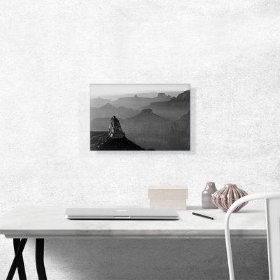 «View with Rock Formation Grand Canyon National Park Arizona» par Ansel Adams - impression sur toile tendue