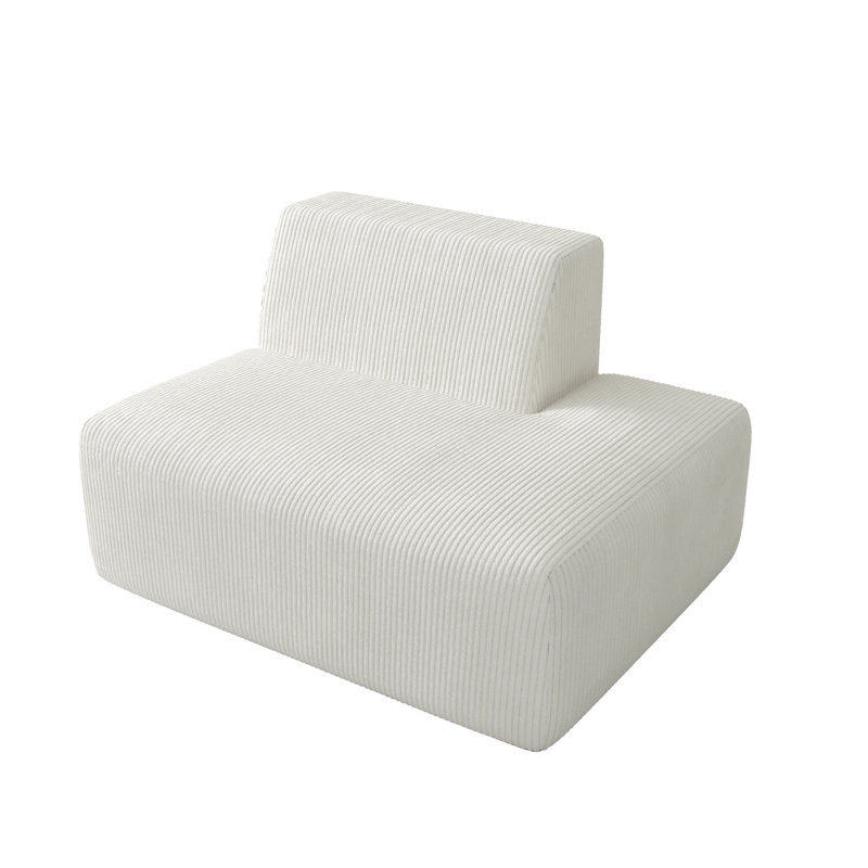 128.8Cm Wide Side Chair, Beige