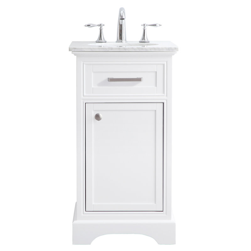 Meuble-lavabo simple 19 po Hermes, Blanc