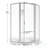 Deluxe 57.625'' W 68.625'' H Framed Neo-angle Reversible Shower Enclosure-825872662