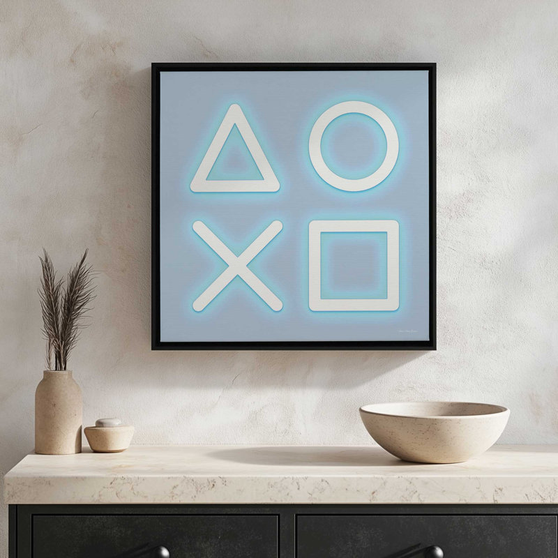 «Guardian of the Console» par Seven Trees Design, reproduction d'art, L 20 po x H 20 po, Noir, Toile avec cadre