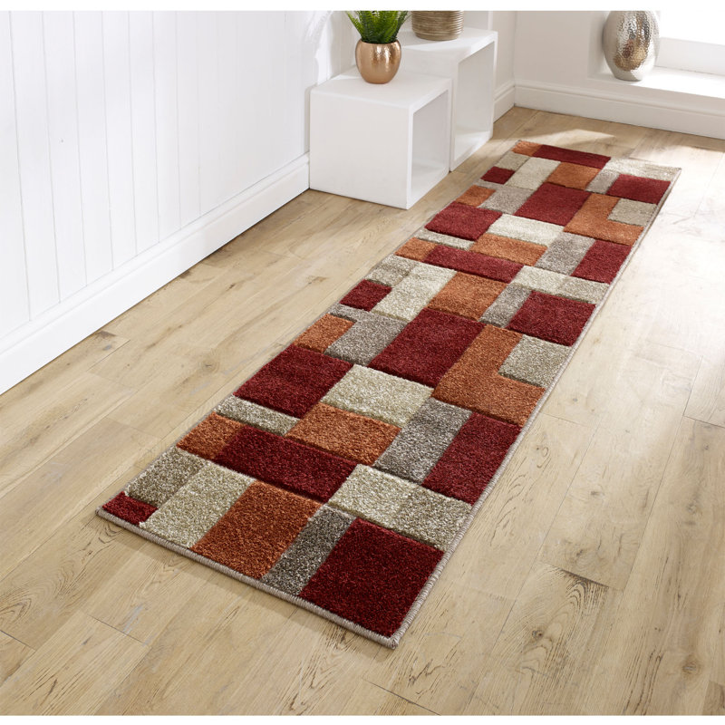 Ellender Geometric Area Rug, Runner 60 x 230cm