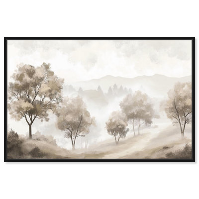 Illustration sur toile Trees in the Mist II par Art Remedy