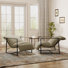 Chaise d'appoint rembourrée avec cadre en métal et mélange de polyester beige