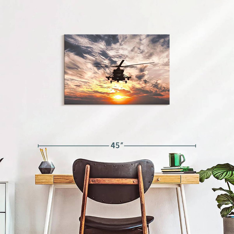 Mait Navy Helicopter, 20" H x 30" W