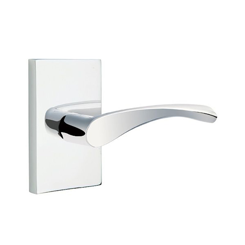 Poignée de porte avec rosette Triton, Gauche, Chrome brillant